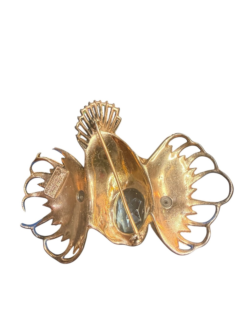 Vintage 1944 Coro Craft Sterling Rock Fish Brooch – Adolph Katz Signed Figural - Picture 5 of 14